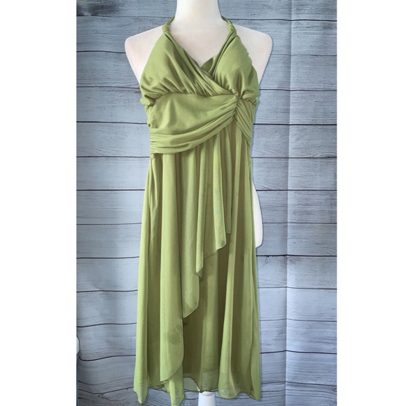 Iz Byer Dresses & Skirts - IZ Byer California Green Halter Dress